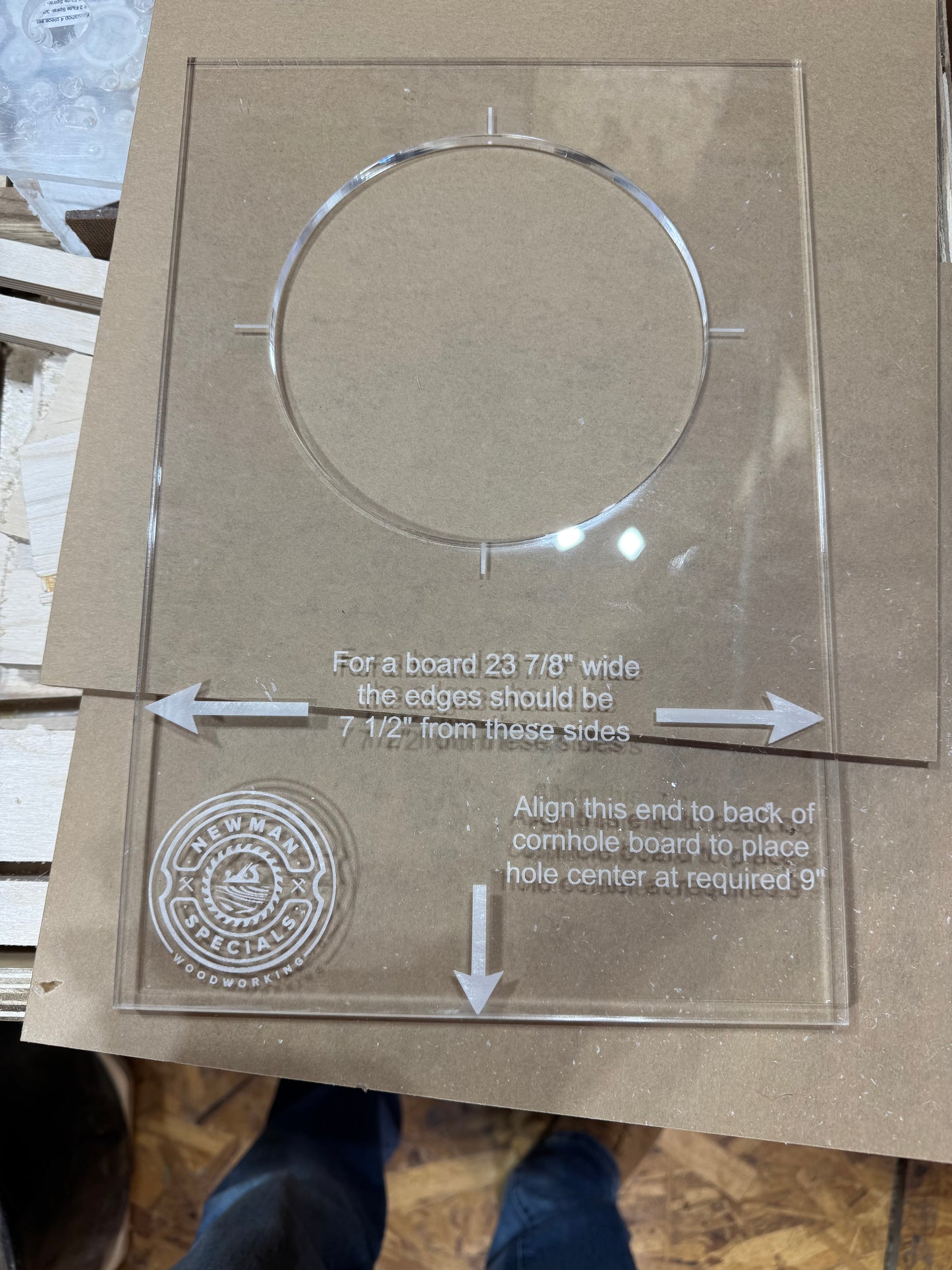 Cornhole templates for routers