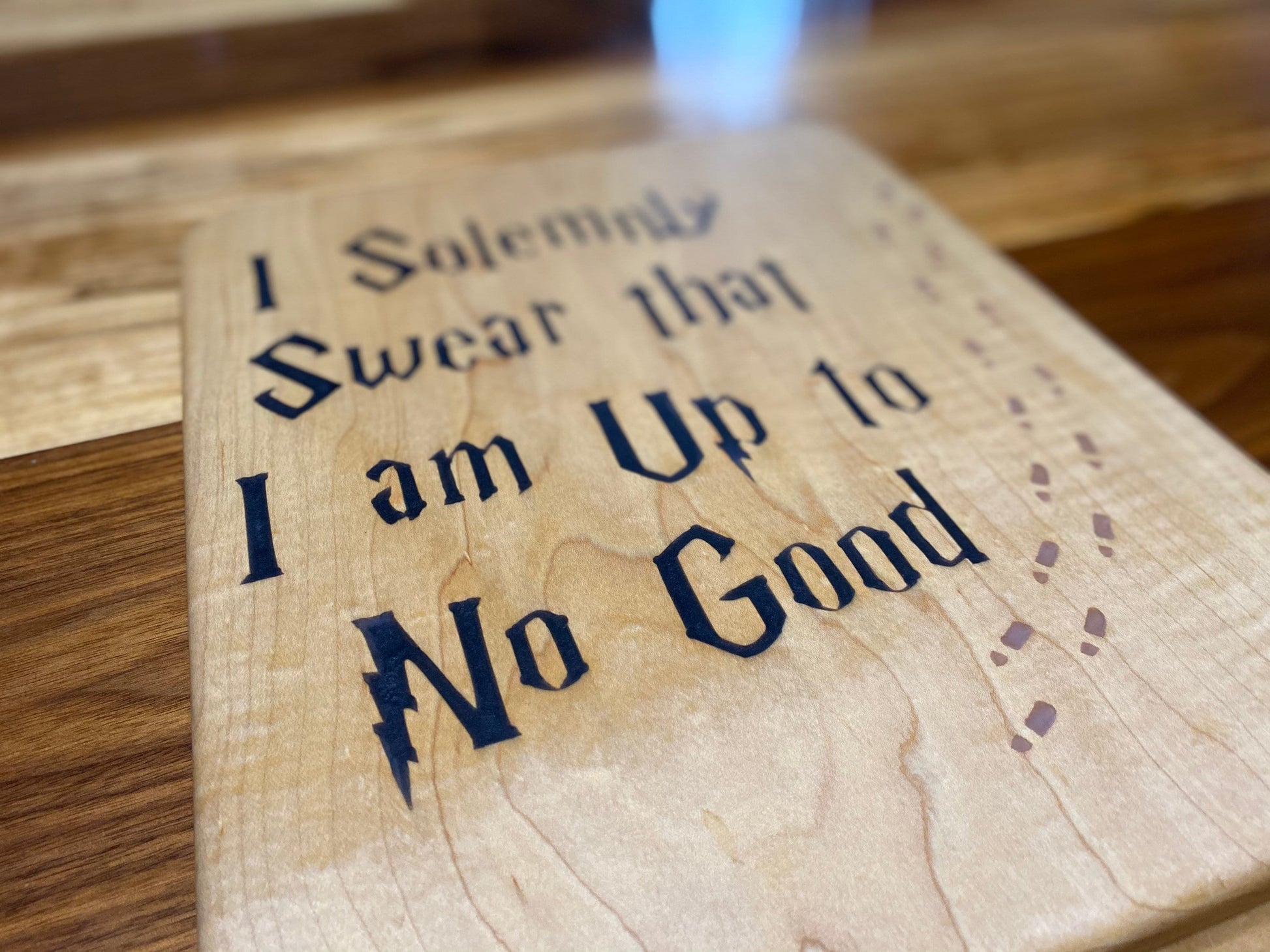 Marauders Map Cutting Boards by Newman Specials Woodwork