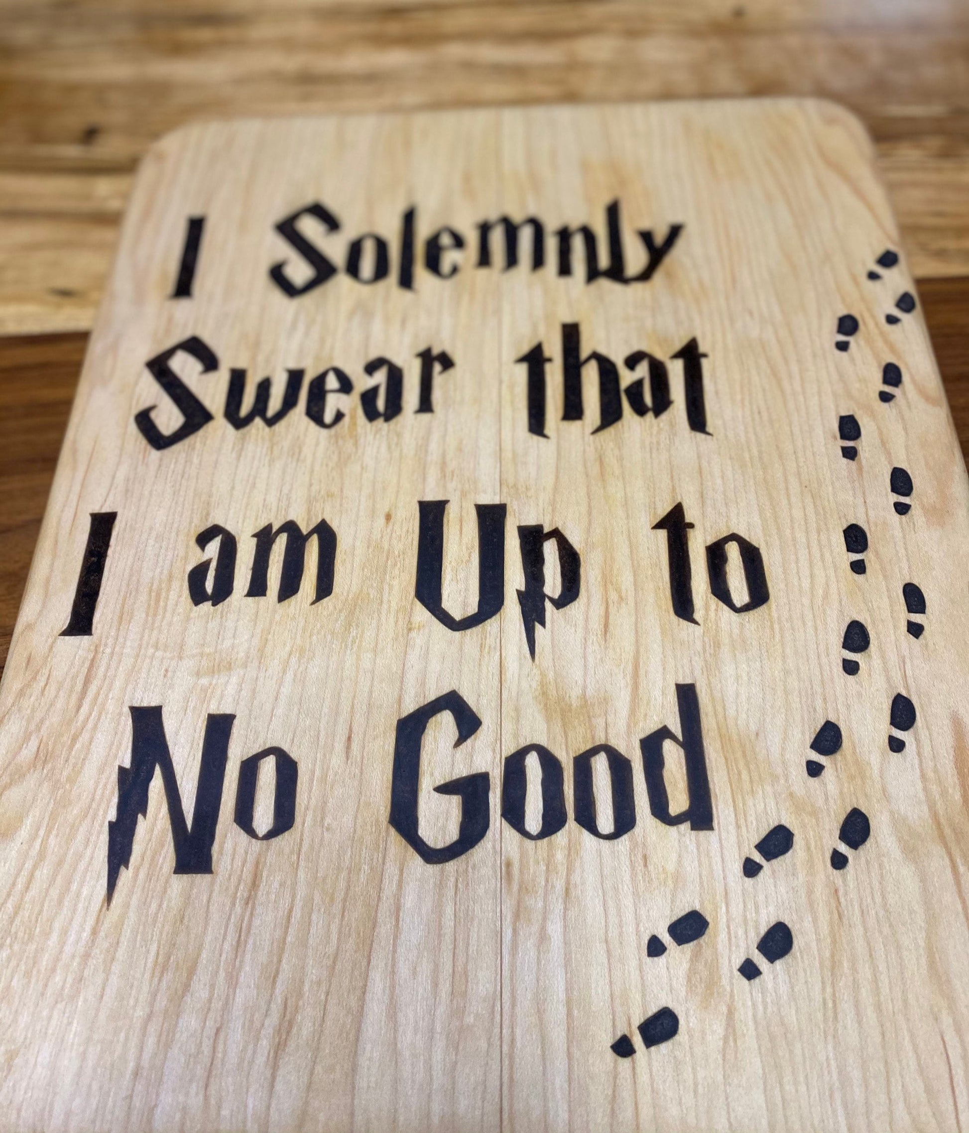Marauders Map Cutting Boards by Newman Specials Woodwork