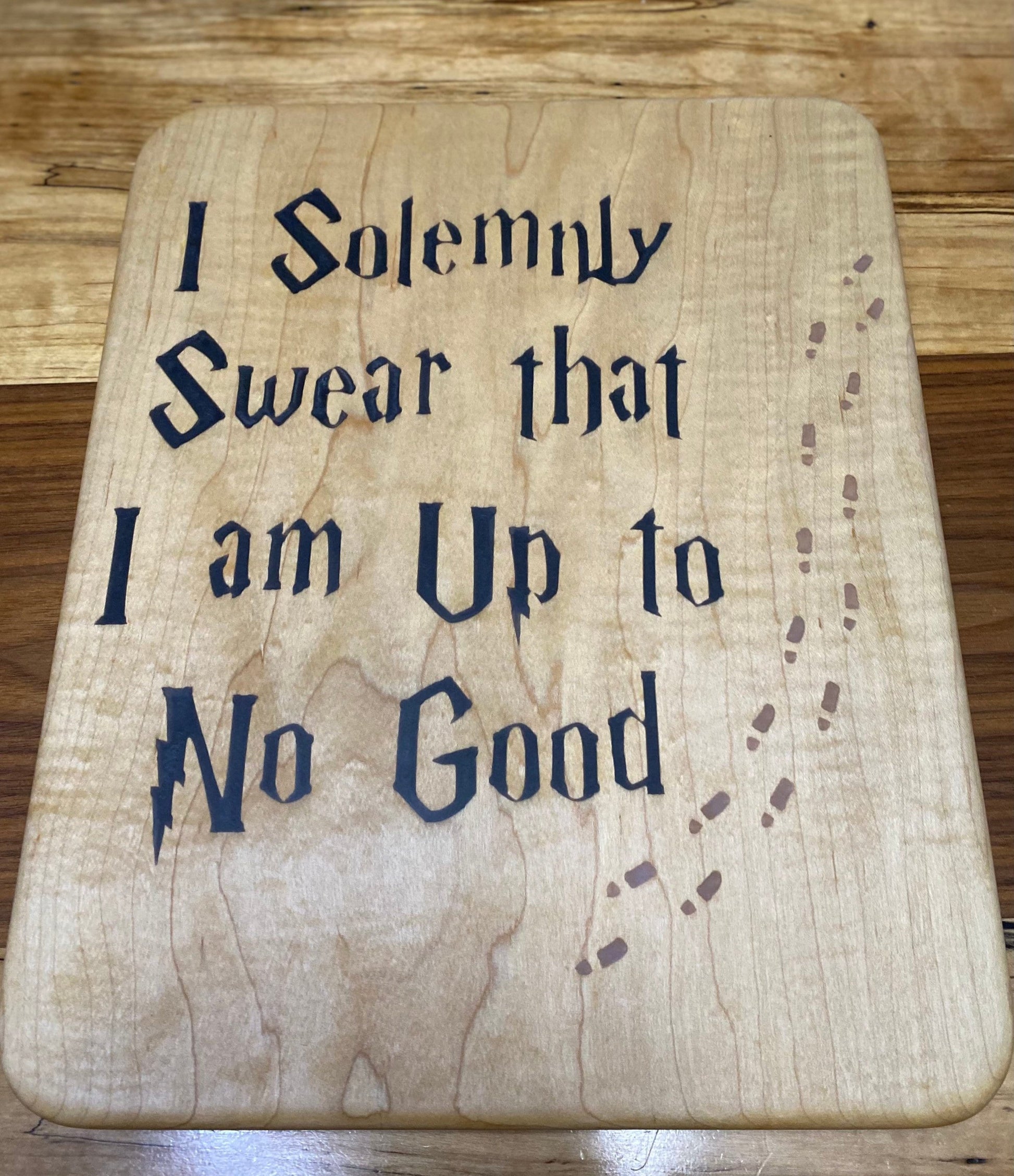 Marauders Map Cutting Boards by Newman Specials Woodwork